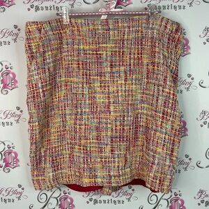 Merona skirt tweed multicolor rainbow 🌈 pencil Colorful Tweed Skirt